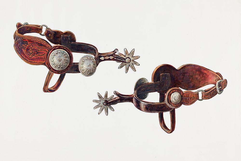 Silver Dollar Spurs 1938 art print by Cecil Smith for $57.95 CAD