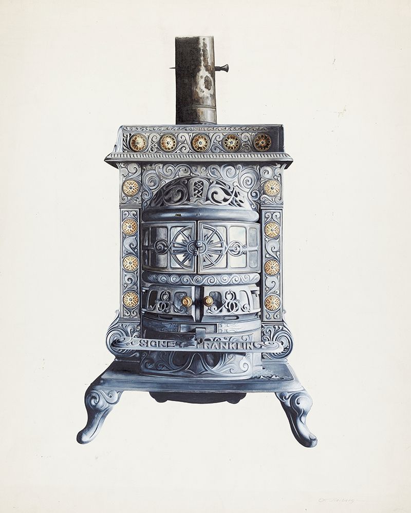 Stove 1937 art print by Einar Heiberg for $57.95 CAD