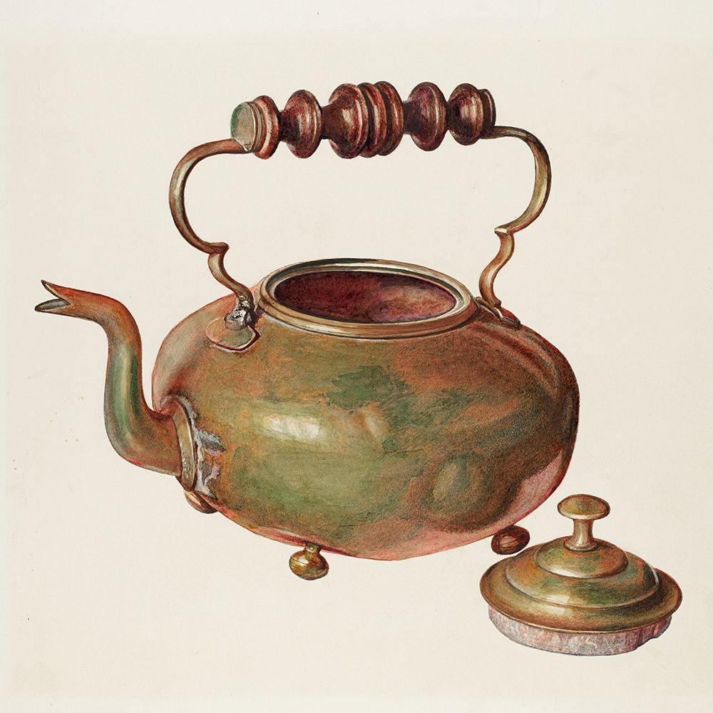 Tea Kettle 1941 art print by Michael Rekucki for $57.95 CAD