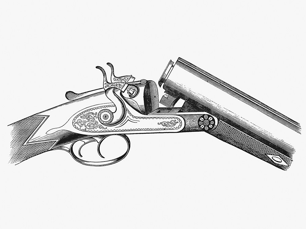 Vintage Gun art print by S.W. Burley for $57.95 CAD
