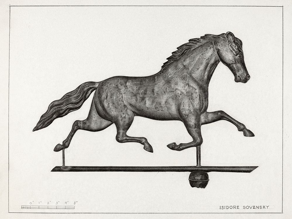 Weather Vane Finial 1937 art print by Isidore Sovensky for $57.95 CAD