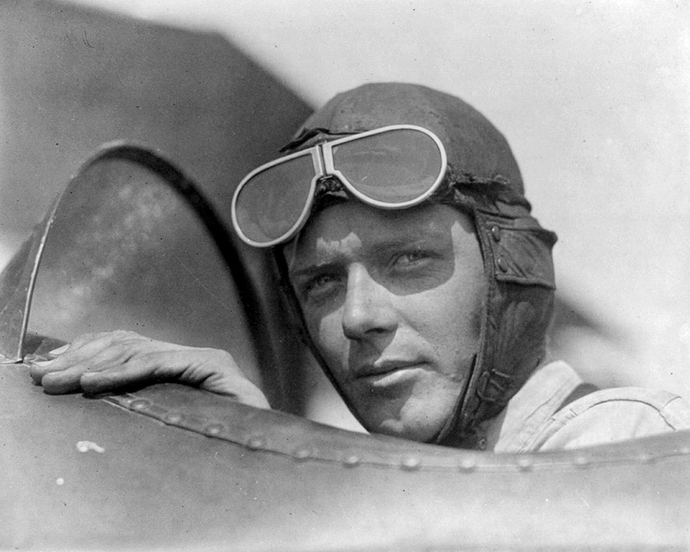Charles Lindberg in Goggles art print by Vintage Photography for $57.95 CAD