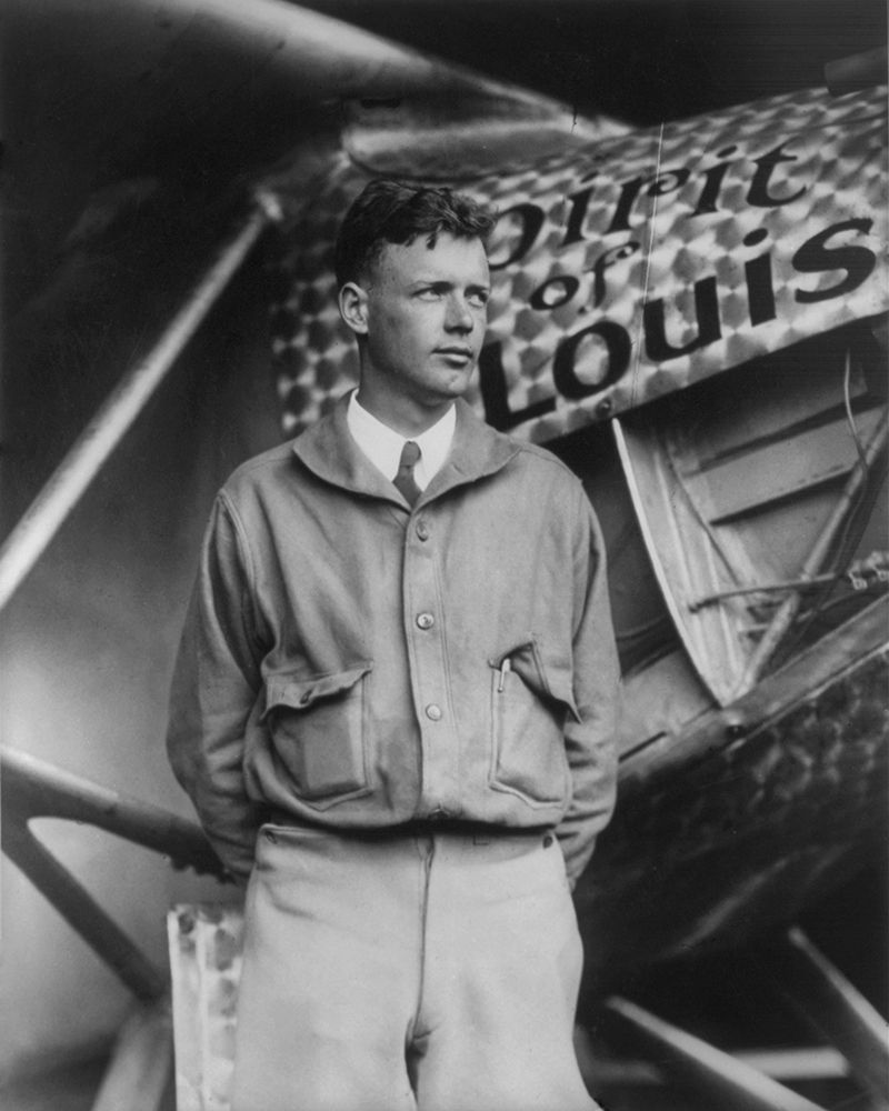 Charles Lindberg and the Spirit of St Louis art print by Vintage Photography for $57.95 CAD