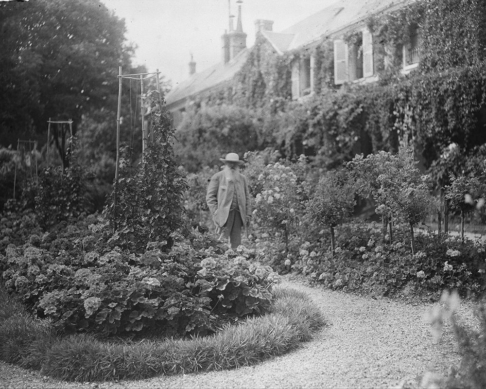 Claude Monet at his House at Giverny 1921 art print by Vintage Photography for $57.95 CAD