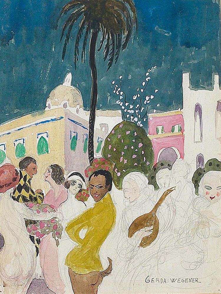 Carnival art print by Gerda Wegener for $57.95 CAD