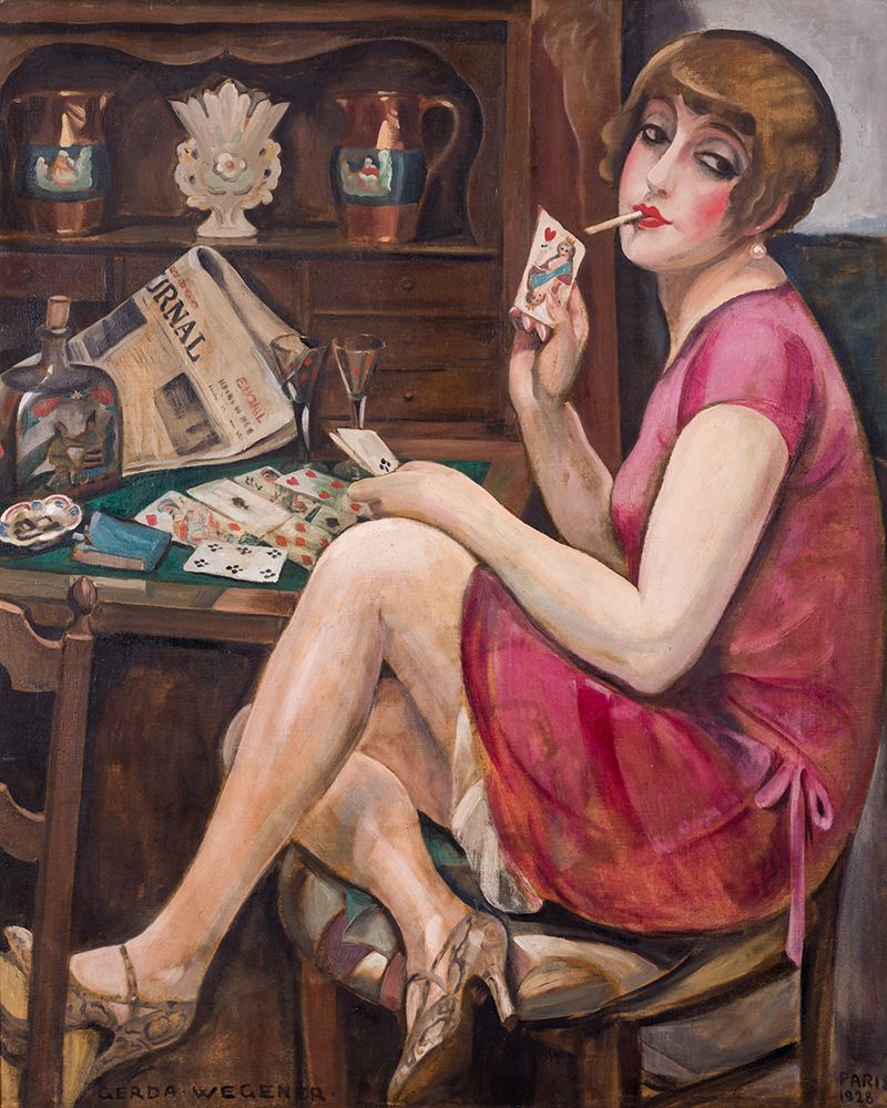 Queen of the Heart - Portrait of Lili art print by Gerda Wegener for $57.95 CAD