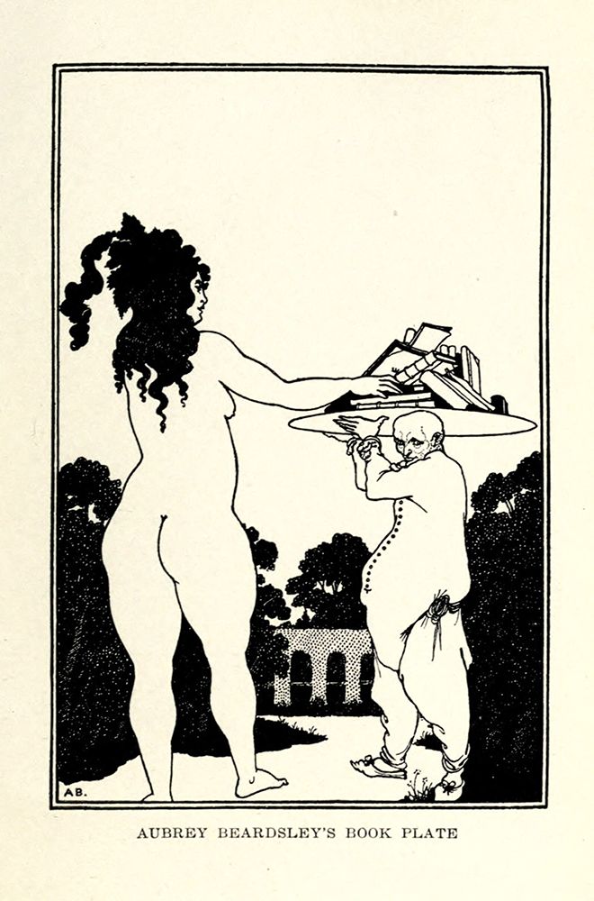 Book plate 1918 art print by Aubrey Beardsley for $57.95 CAD