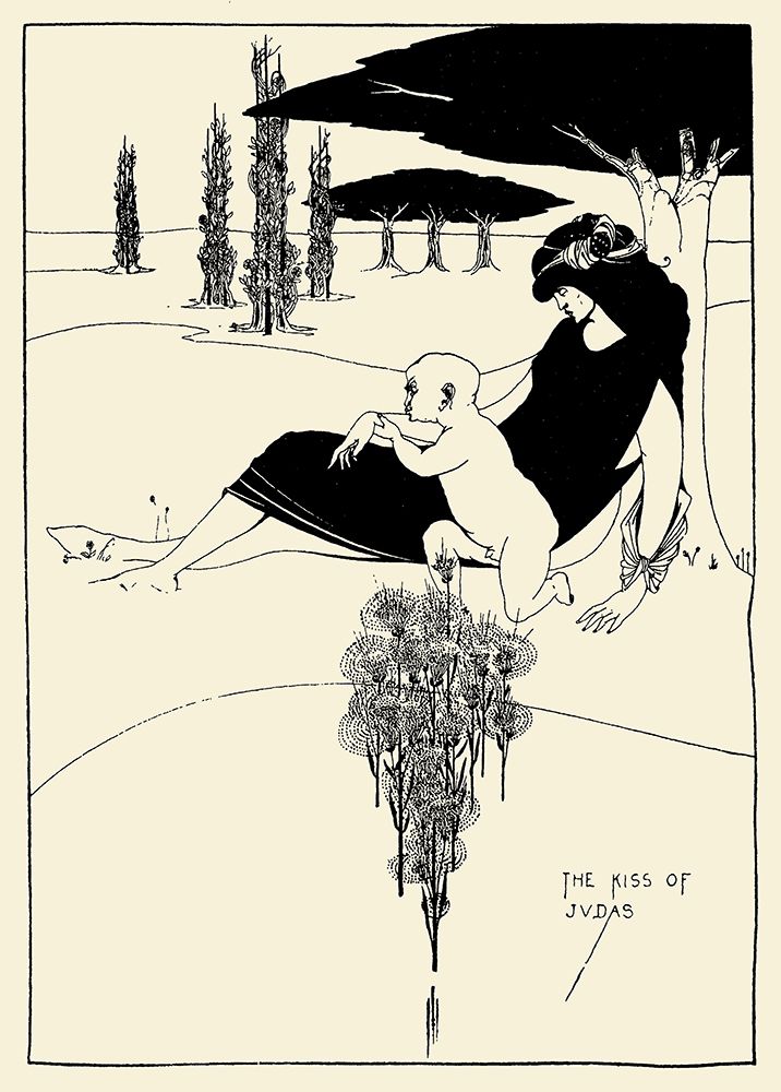Kiss of Judas 1918 art print by Aubrey Beardsley for $57.95 CAD