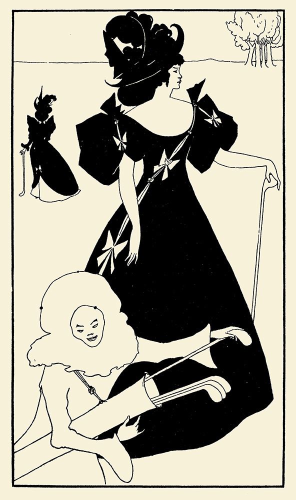 Design for a golf card 1920 art print by Aubrey Beardsley for $57.95 CAD