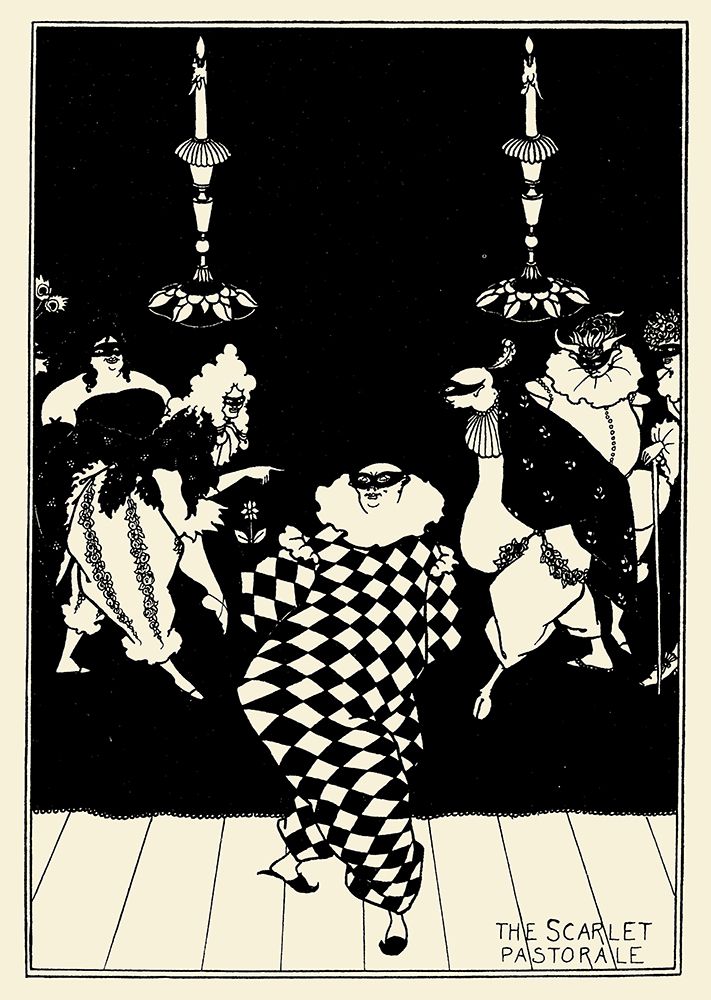Scarlet Pastorale art print by Aubrey Beardsley for $57.95 CAD