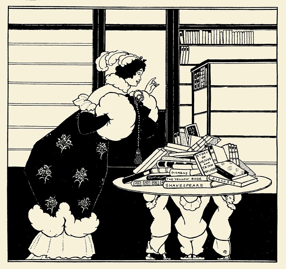 Book Plate art print by Aubrey Beardsley for $57.95 CAD