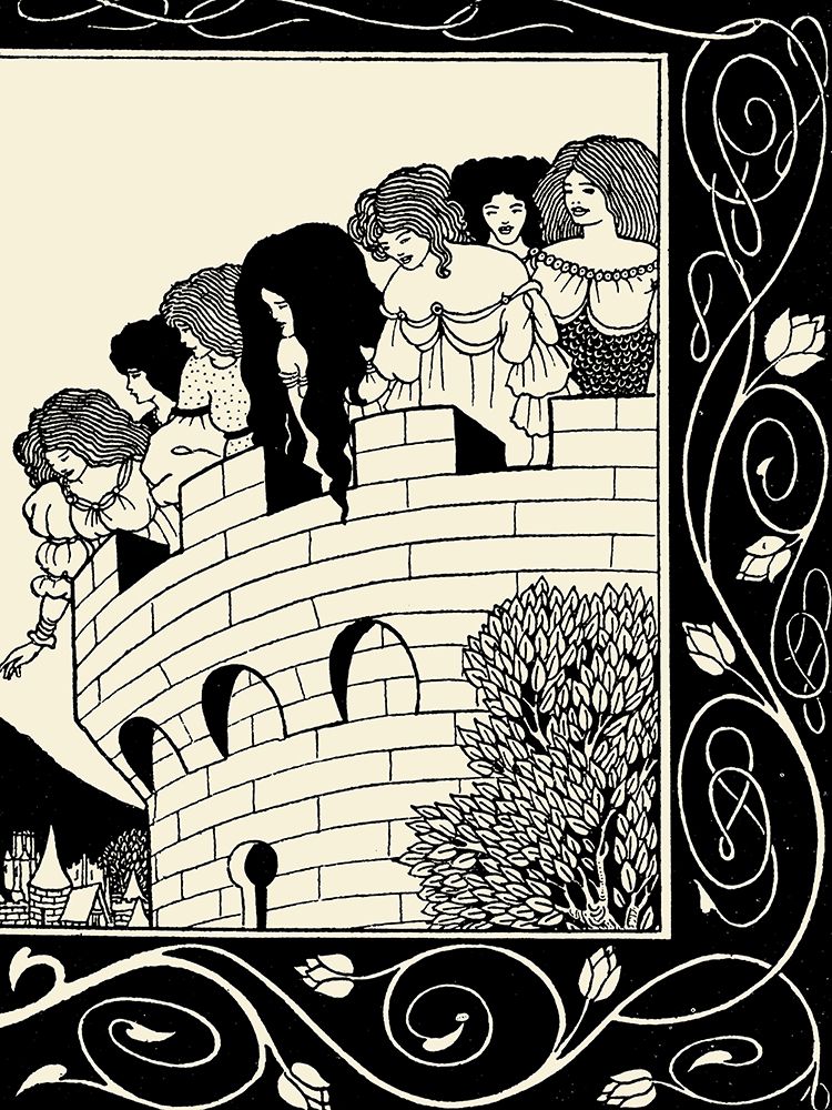 Morte DArthur 1893 - Devil as Women 2 art print by Aubrey Beardsley for $57.95 CAD