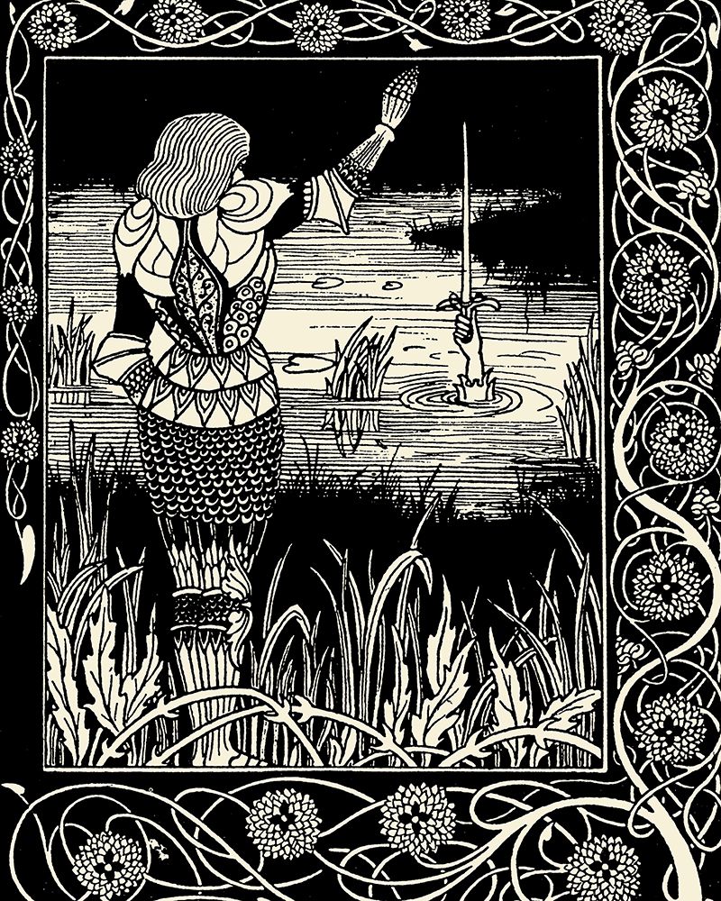 Morte DArthur 1893 - Excalibur from Lake art print by Aubrey Beardsley for $57.95 CAD