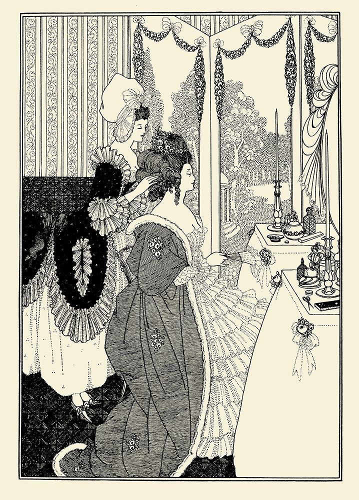 Rape of the Lock 1896 - The Toilet art print by Aubrey Beardsley for $57.95 CAD