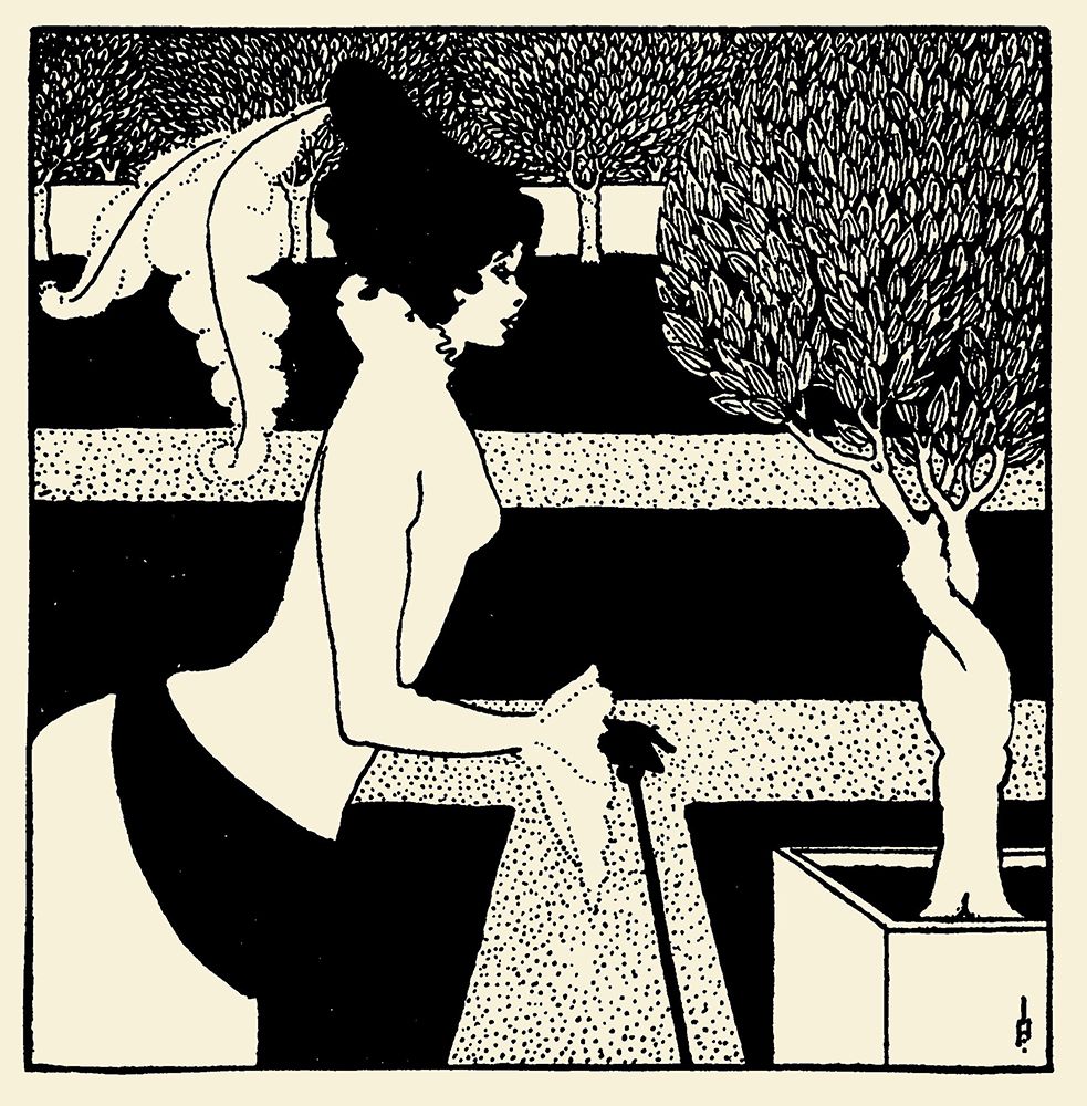 Yellow Book 1894 Vol.2 - Title page art print by Aubrey Beardsley for $57.95 CAD