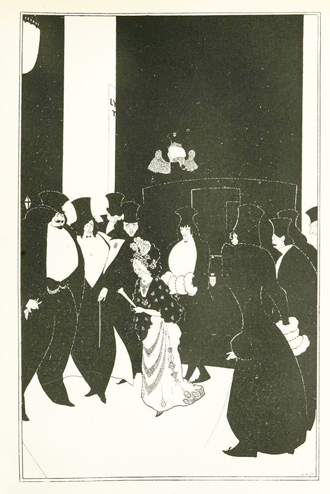 Yellow Book 1894 Vol.3 - Lady Golds Escort art print by Aubrey Beardsley for $57.95 CAD