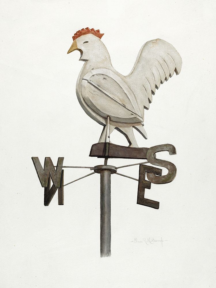 Weather Vane art print by Elmer R. Kottcamp for $57.95 CAD