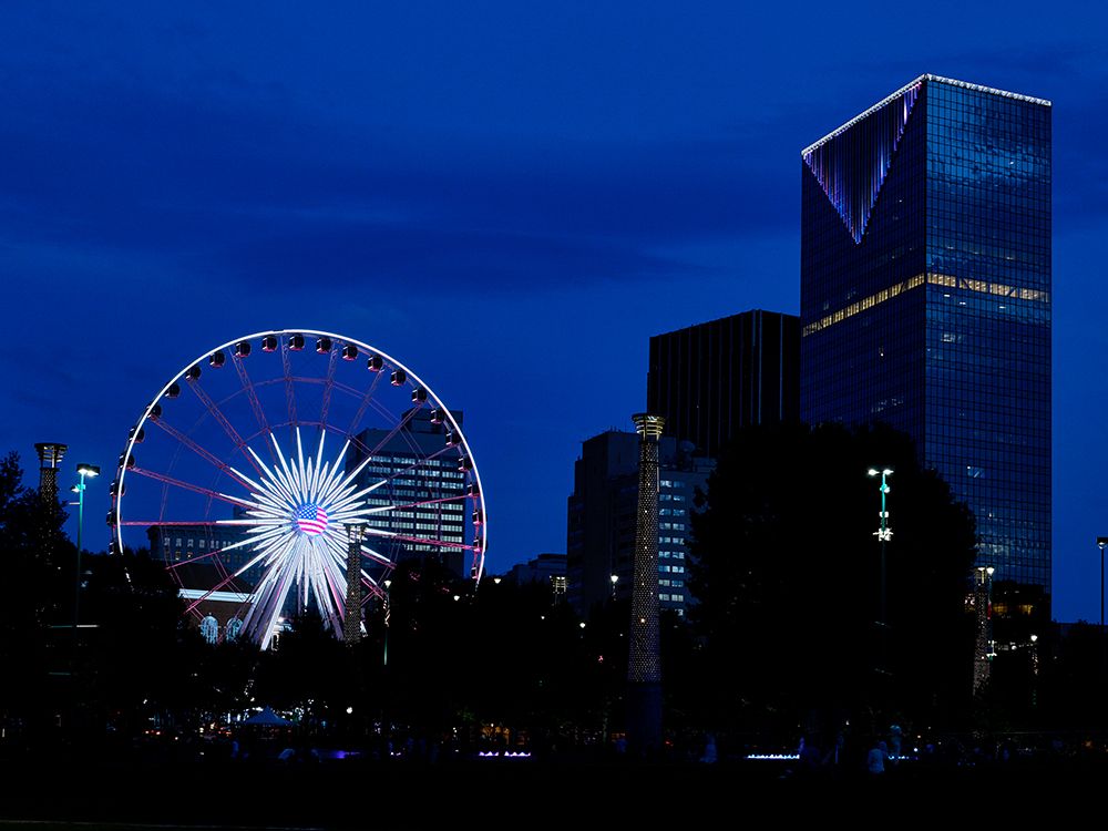 Night Skyline of Atlanta-Georgia II art print by Carol Highsmith for $57.95 CAD