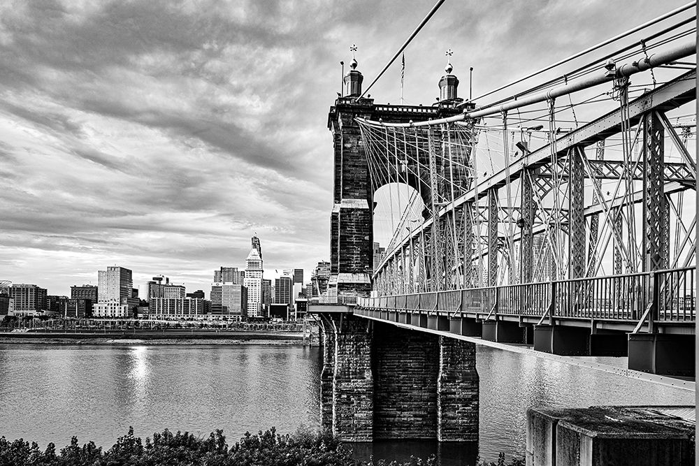 Suspension Bridge in Covington-Kentucky art print by Carol Highsmith for $57.95 CAD