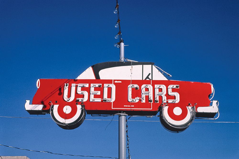 Vince Kolb Auto Sales Sign-Jefferson City-Missouri art print by John Margolies for $57.95 CAD