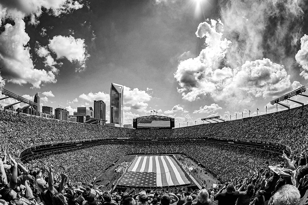 Carolina Panthers Military Appreciation Football Game art print by South Carolina Picture Archive for $57.95 CAD
