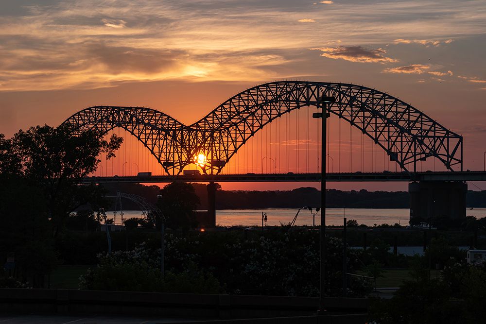 Hernando de Soto Bridge Memphis Tennessee art print by Tennessee Picture Archive for $57.95 CAD