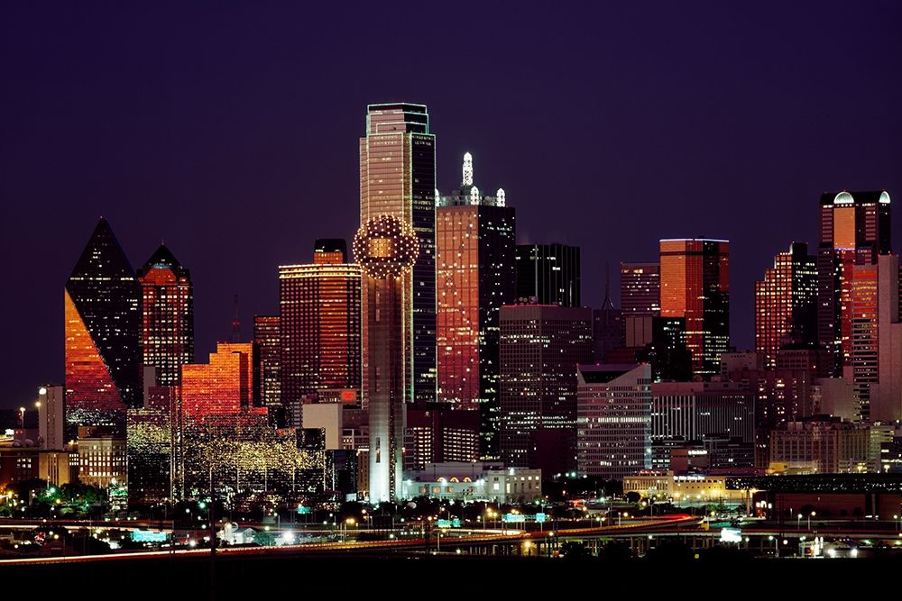Dusk View of Dallas-Texas art print by Carol Highsmith for $57.95 CAD