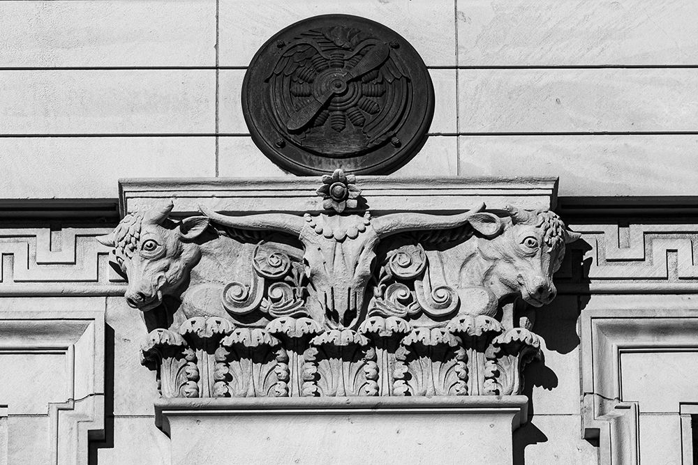 Longhorn on the US Post Office in Fort Worth-Texas art print by Carol Highsmith for $57.95 CAD