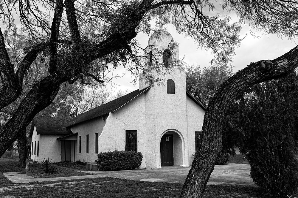 Saint Miguel Archangel Catholic Church in Little Los Ebanos I art print by Carol Highsmith for $57.95 CAD
