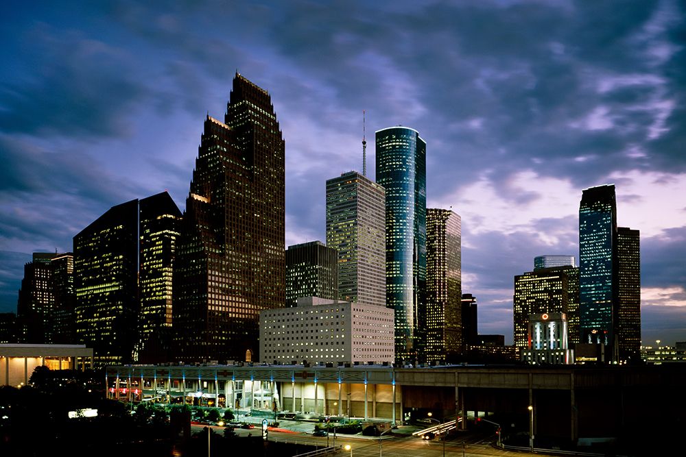 Twilight in Houston-Texas art print by Carol Highsmith for $57.95 CAD