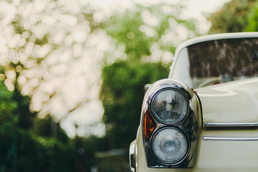 Classic Car Headlight art print by Vintage Photo Archive for $57.95 CAD