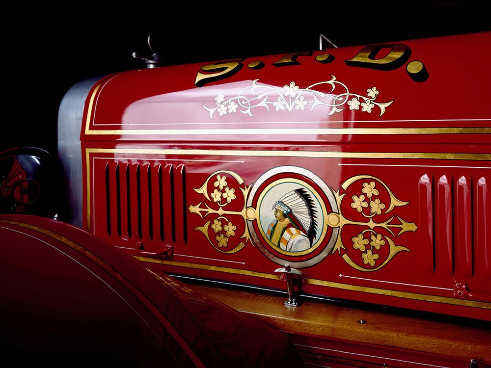 Classic Red Fire Truck art print by Vintage Photo Archive for $57.95 CAD
