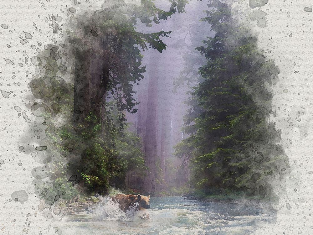 Fording the Stream art print by Alpenglow Workshop for $57.95 CAD