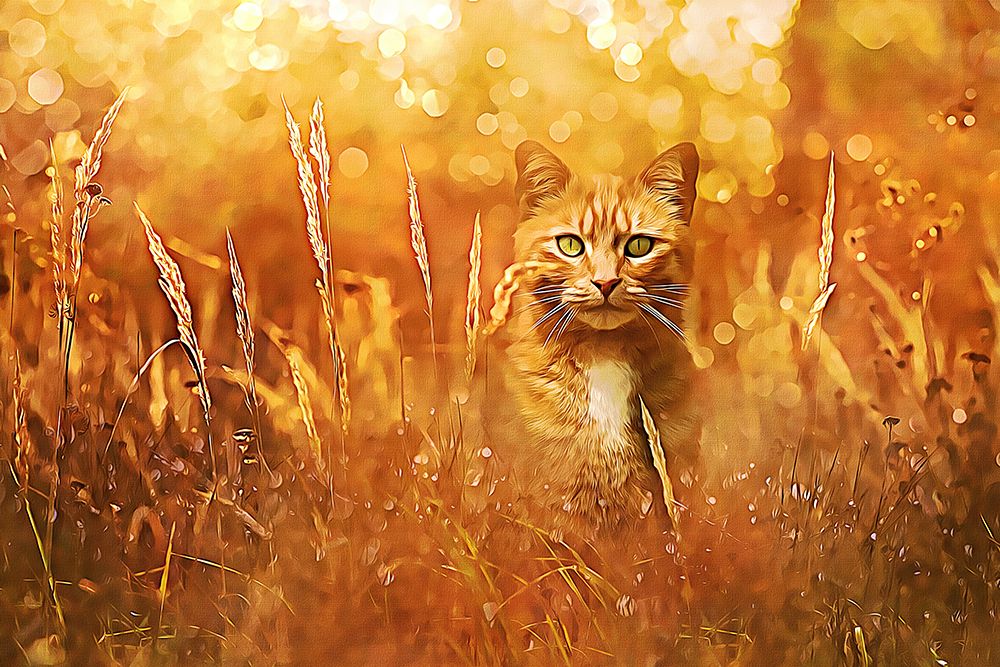Little Tiger in the Grass art print by Alpenglow Workshop for $57.95 CAD