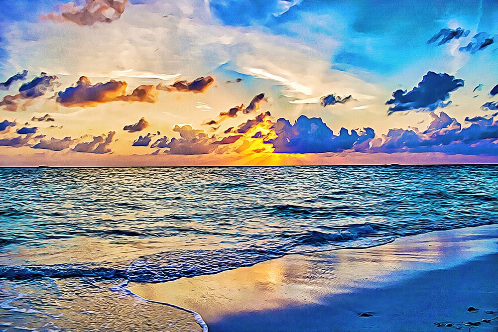 Azure Sunset art print by Alpenglow Workshop for $57.95 CAD