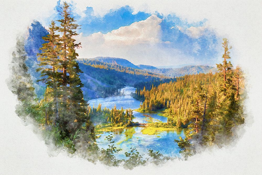 River Valley art print by Alpenglow Workshop for $57.95 CAD