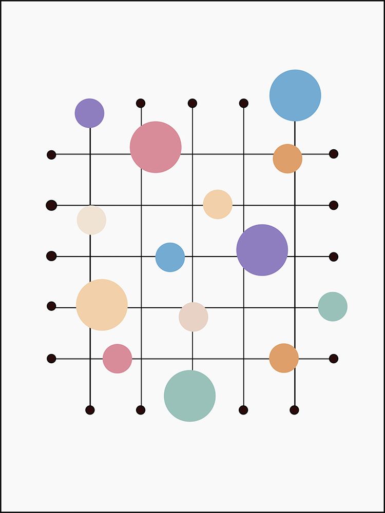Off the Grid Circles art print by Alpenglow Workshop for $57.95 CAD