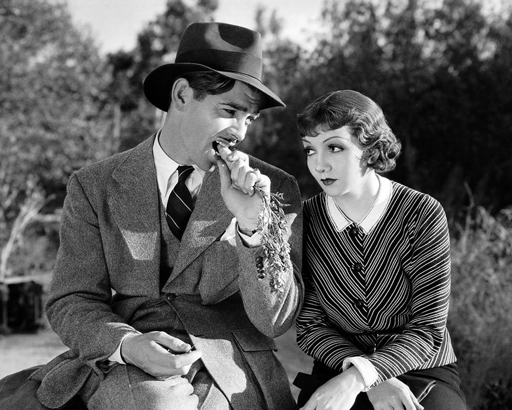 Clark Gable, Claudette Colbert, It Happened One Night, 1934 art print by Vintage Hollywood Archive for $57.95 CAD