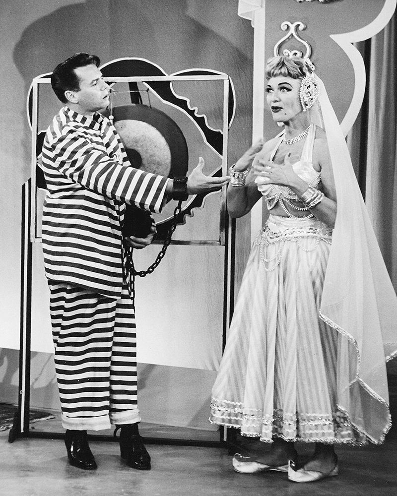 Desi Arnaz, Eve Arden, Our Miss Brooks, 1955 art print by Vintage Hollywood Archive for $57.95 CAD