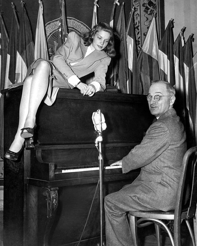Lauren Bacall, Harry Truman, 1945 art print by Vintage Hollywood Archive for $57.95 CAD