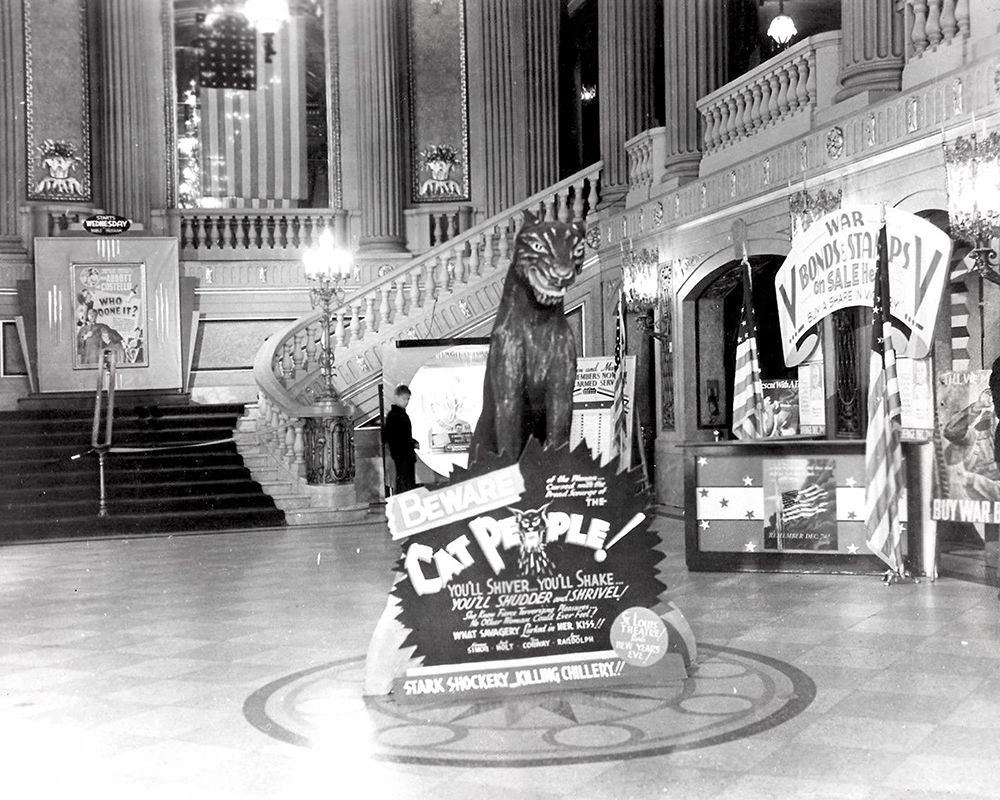 Lobby of the Rialto Theatre during Cat People premiere, 1940 art print by Vintage Hollywood Archive for $57.95 CAD