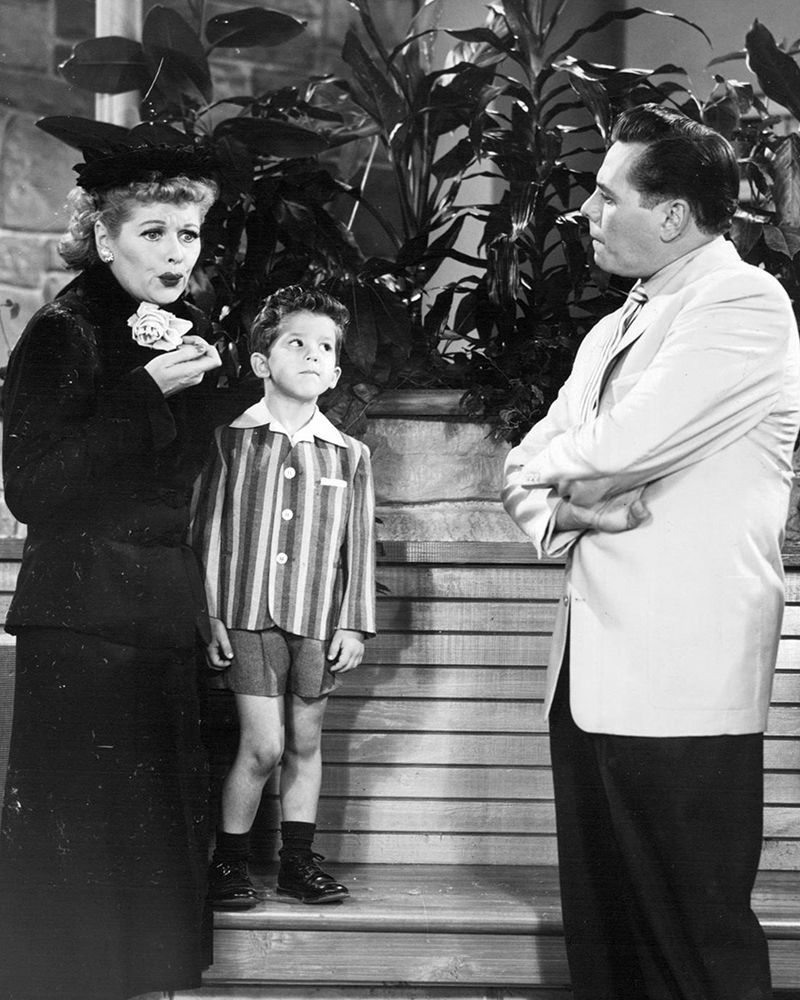 Lucille Ball, Richard Keith, Desi Arnaz, I Love Lucy, 1956 art print by Vintage Hollywood Archive for $57.95 CAD