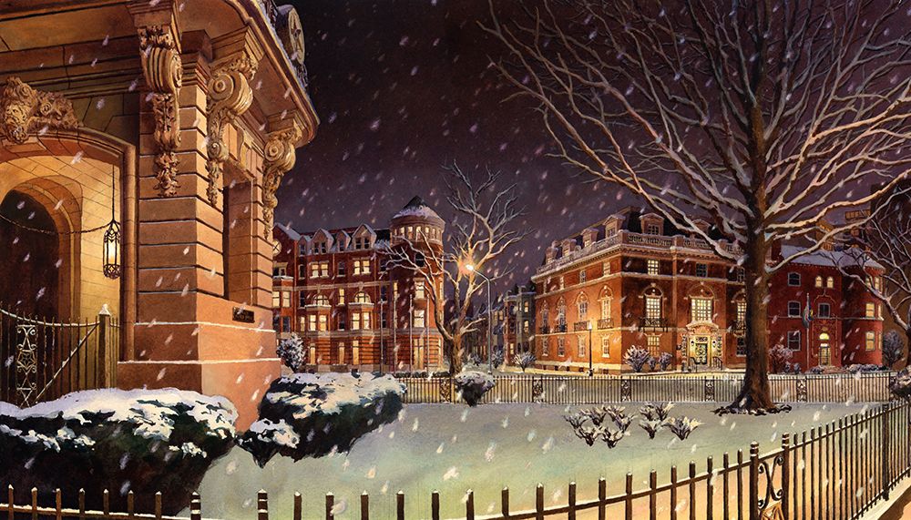 Washington Chronicle New Hampshire Avenue art print by John Z. Wang for $57.95 CAD