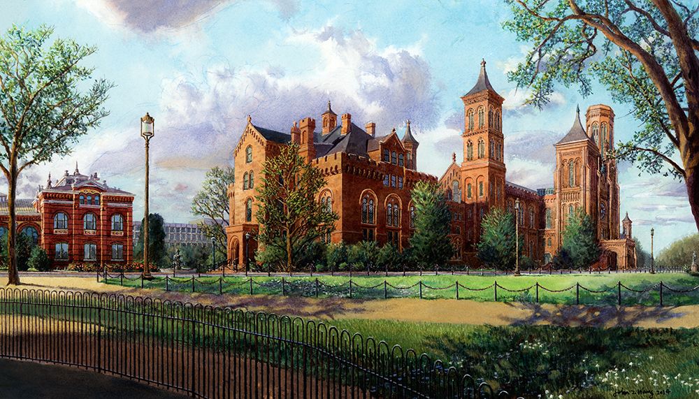 Washington Chronicle Smithsonian at the Mall art print by John Z. Wang for $57.95 CAD