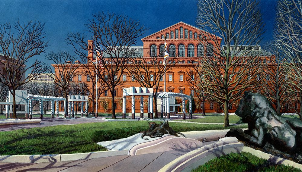 Washington Chronicle Judiciary Square art print by John Z. Wang for $57.95 CAD