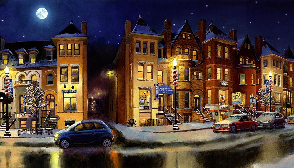 Washington Chronicle Adams Morgan art print by John Z. Wang for $57.95 CAD