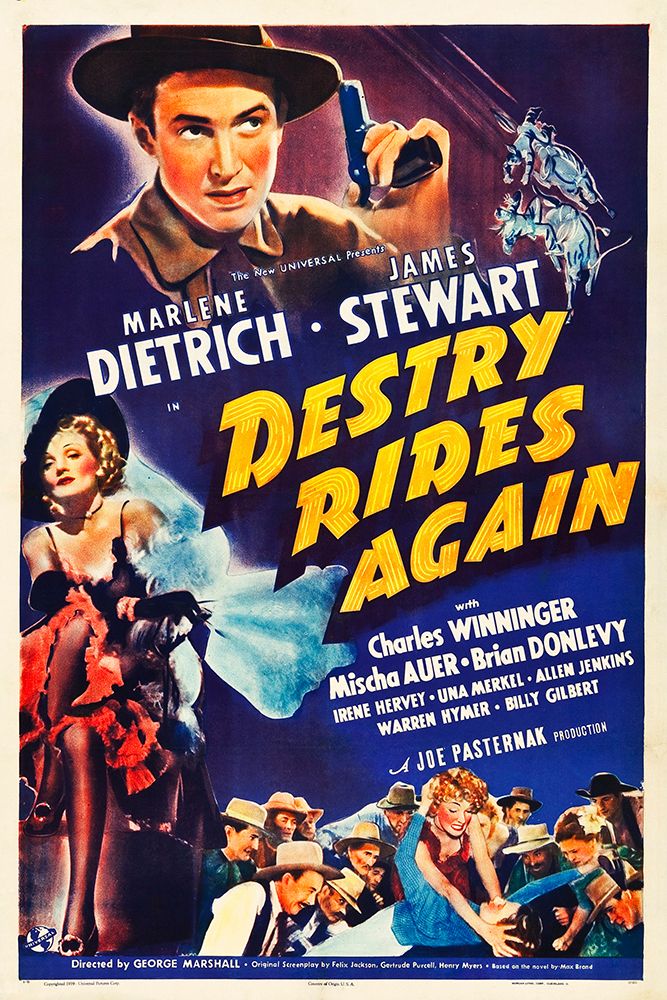 Destry Rides Again-1939 art print by Vintage Hollywood Archive for $57.95 CAD