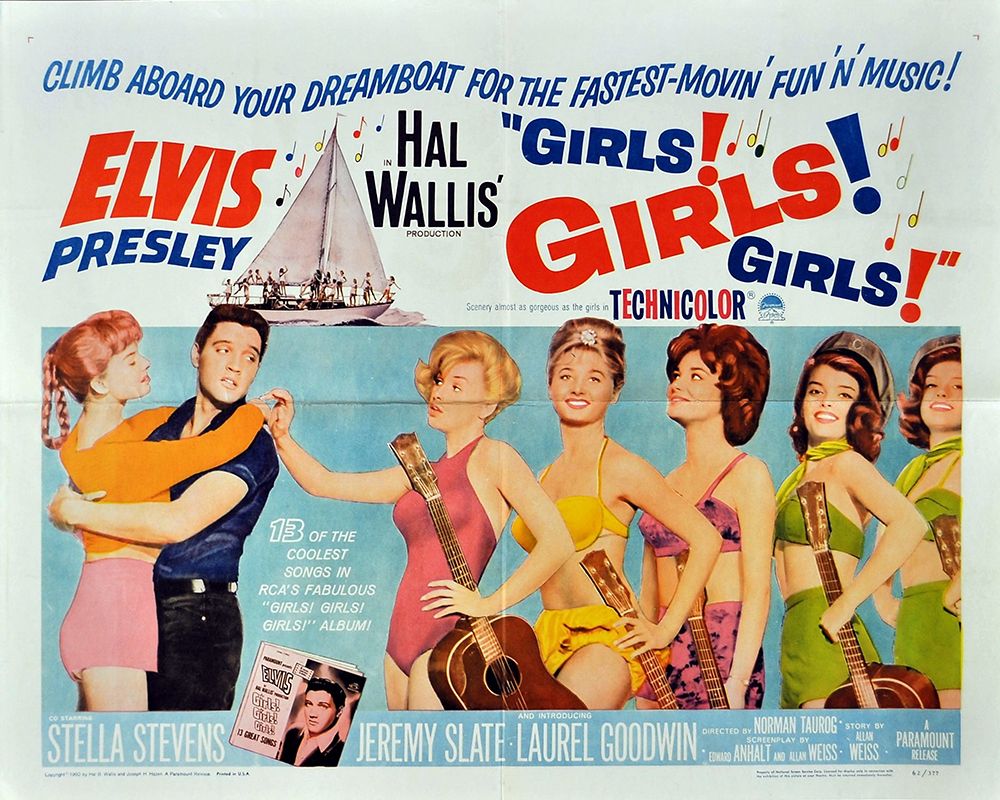 Girls! Girls! Girls!-1962 art print by Vintage Hollywood Archive for $57.95 CAD