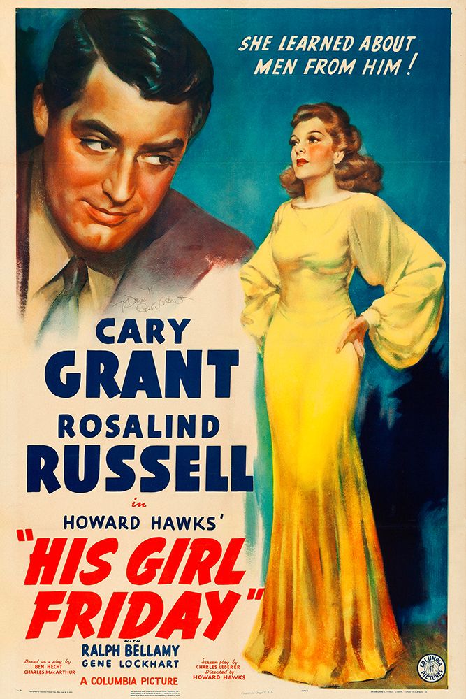 His Girl Friday-1940 art print by Vintage Hollywood Archive for $57.95 CAD