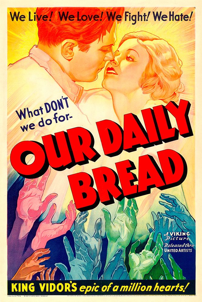 Our Daily Bread-1934 art print by Vintage Hollywood Archive for $57.95 CAD